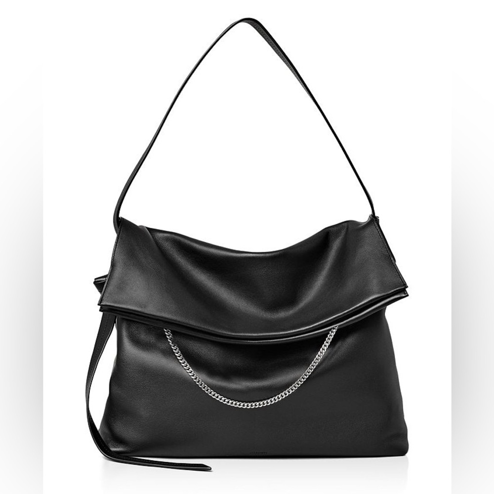 All Saints Large Lafayette Leather Shoulder Bag